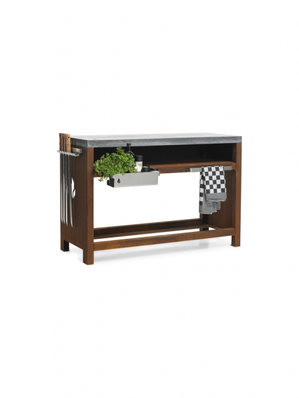 premium braaimaster complete set corten 1200 bij KokBeton Nijkerk